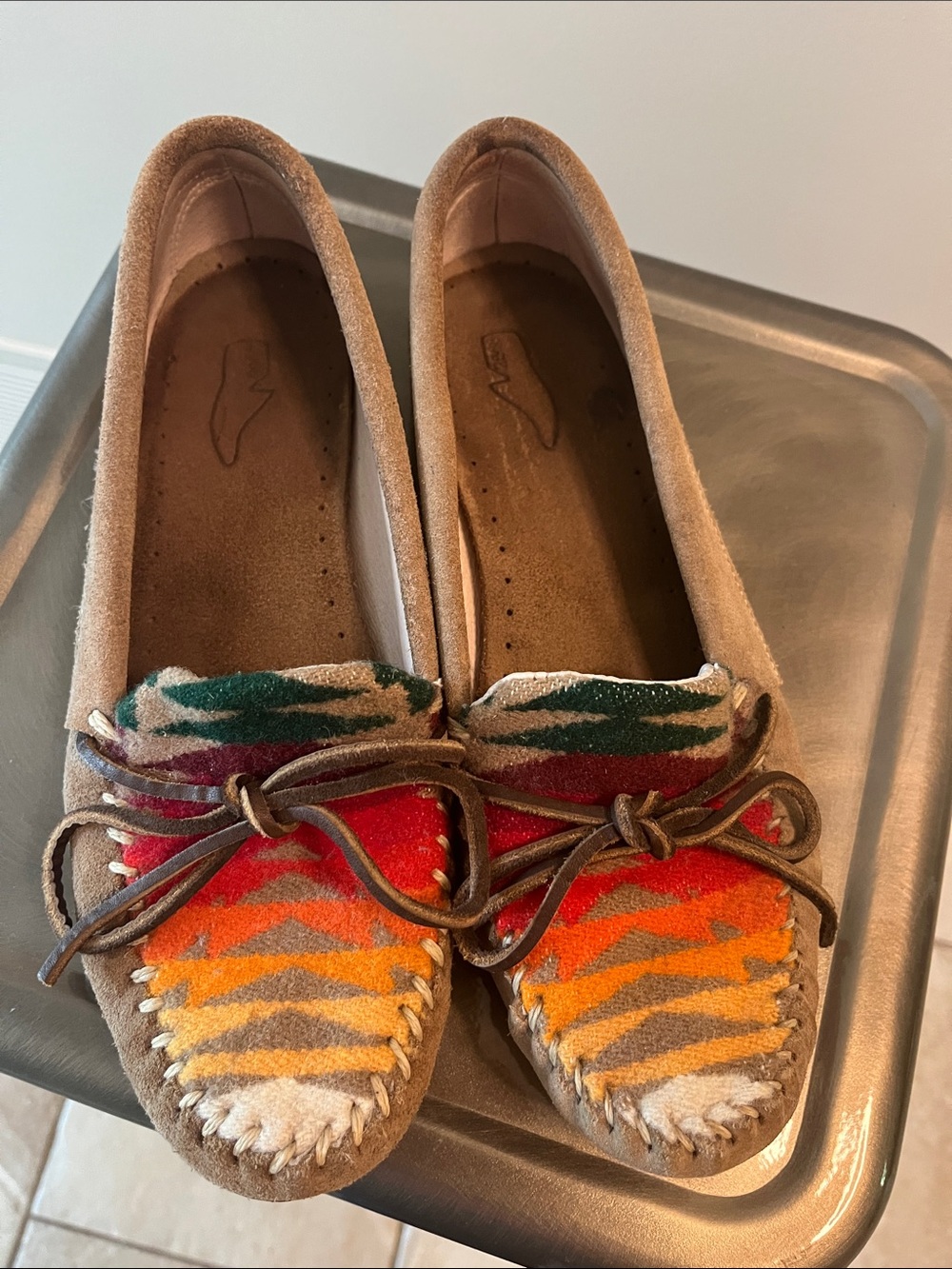 Manolita leather Canyon moccasins